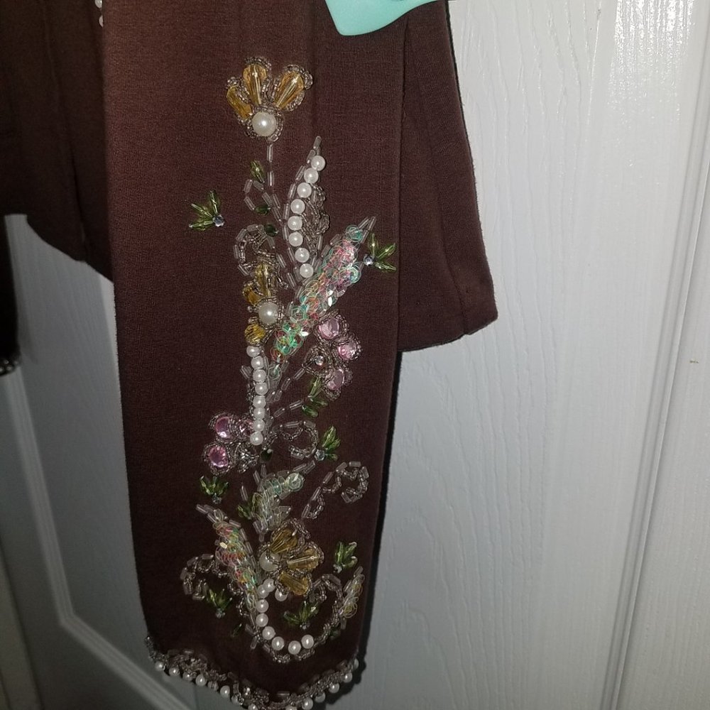 Brown Cropped Jacket - image 3